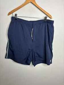 POLO RALPH LAUREN Shorts Mens Blue Microfiber Size L Snap 3081 - Picture 1 of 7