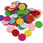 100PCS New Round Felt Fabric Pad Patches Non Woven Fabric Flower Accessories 3CM
