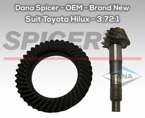 DANA SPICER 3.72:1 DIFF GEARS CROWN WHEEL PINION SET TO SUIT TOYOTA HILUX - Picture 1 of 1