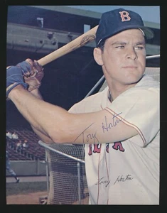 TONY HORTON (1960's Red Sox) -Vintage 7" x 9" Photo *AUTOGRAPHED* INSANE RARITY - Picture 1 of 2