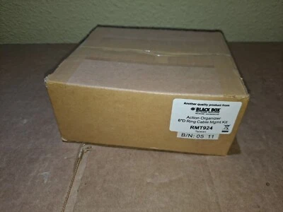 NEW  BLACK BOX  RMT924  Action Organizer 6"D Ring Cable Mgmt Kit  Fast Shipping - Image 1 of 4