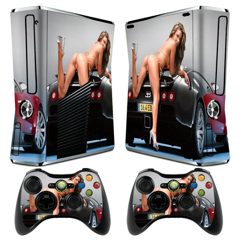 0 Sexy Girl Car Decal Sticker Cover For Xbox360 Slim Console Controller Skin - Image 1 of 1