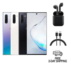 Samsung Galaxy Note 10 Unlocked 256GB Black with Wireless Earbuds (Very Good) - Afbeelding 1 van 5