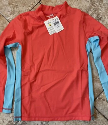 NWT BODEN Kids Long Sleeve Rash Guard Sun Guard Red Swim Shirt UPF 40 Size 7-8 Y - Image 1 of 4