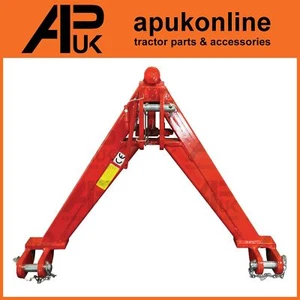 Triangular Tractor A Frame Cat 1 Quick Hitch System 1200Kg 1.2T Ton Rear Linkage - Picture 1 of 6