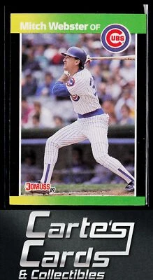 Mitch Webster 1989 Donruss Baseball's Best #261 Chicago Cubs - Image 1 of 2