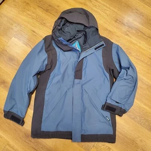 Volcom Nimbus Series Shell Snowboard Jacket - Women's XL Blue - NEEDS ZIPPER - Picture 1 of 11