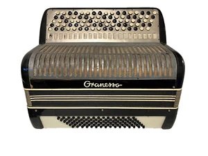 Granesso 1938 Vintage Button Accordion – Working, Needs Tuning Service, Sweden - Picture 1 of 21