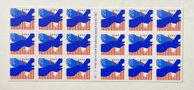 Scott #2598a "Blue Eagle" 29¢ 1994 Booklet Pane of 18 - Free Shipping - Image 1 of 2