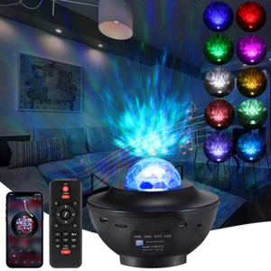 LED Galaxy Starry Projector Ocean Star Sky Party Speaker Lamp Night Light Remote - Picture 1 of 31