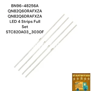 4 Strips BN96-48256A QN82Q60RAFXZA QN82Q6DRAFXZA LED  Full Set STC820A03_3030F - Picture 1 of 8