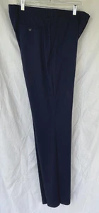 KENNETH COLE..PANTALONE ABITO..LANA..BLU NAVY..NUOVO CON ETICHETTE..35 in..NON ORLATO NUOVO SENZA ETICHETTE - Foto 1 di 5