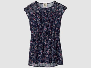 $59 People's Project LA Girls' Blue Floral January Woven A-Line Dress Size M - Picture 1 of 1