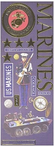 17 un K&Co Sello de los Estados Unidos MILITAR EE. UU. Marines Metal Grabado Libro de recortes - Imagen 1 de 1