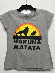 Disney The Lion King Hakuna Matata Girls Tshirt Size Medium - Picture 1 of 5