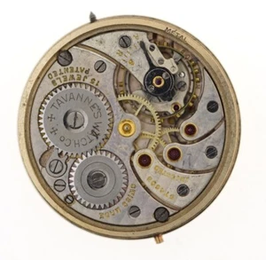 TAVANNES WATCH CO SWISS 15J ADJ WRISTWATCH MOVEMENT AE5 - Picture 1 of 1