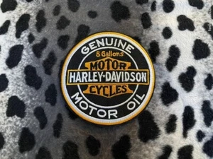 PARCHE BORDADO TERMO-ADHESIVO HARLEY DAVIDSON MOTOR OIL - Imagen 1 de 1