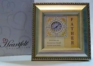 Reloj de Cuarzo en Marco de Escritorio con Sentimiento Religioso Perfecto Regalo Padre - Imagen 1 de 3