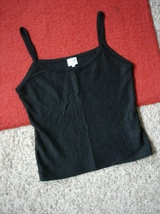 Armani Collezioni Made in Italy schwarz Tank Slip Top Cami Shell schwarz Größe 6 gebraucht, in einwandfreiem Zustand  - Bild 1 von 7