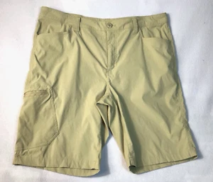 Eddie Bauer Men's Travex Hiking Shorts Khaki Tan Nylon Stretch 10.5" Inseam 36 - Picture 1 of 10