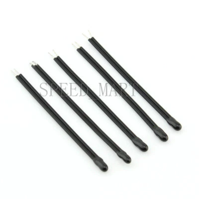5X NTC 10K ohm 1% B3950 Thermistor temperature sensor Cylinder Probe L75mm Wired - Image 1 of 4