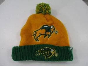 North Dakota State University Mütze Beanie grün gelb Strick Bison NDSU Bommel Herren - Bild 1 von 16