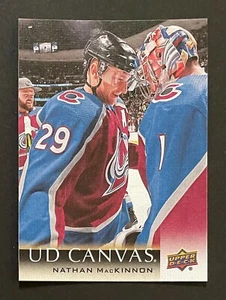 2018-19 Upper Deck UD Canvas C20 Nathan MacKinnon Colorado Avalanche - Picture 1 of 2