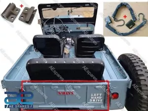 Script Tailgate CJ2A CJ3A CJ3B CJ5 CJ6 with Hinges and Chain For Jeep Willys ECs - Bild 1 von 5