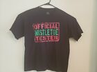 Christmas Adult T Shirt XL Black Official Mistletoe Tester Holiday Graphic
