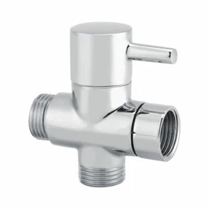 T-adapter Shut-off Valve,3-way Connector 1/2" Toilet Bidet Sprayer Diverter - Picture 1 of 10