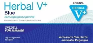 20* ORIGINAL HERBAL V PLUS BLUE 100 - Blaue Pillen für erwachsene Männer - Bild 1 von 2