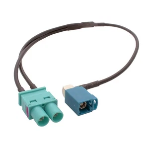 Autoradio Antennenstecker Fakra Buchse zu Doppel Fakra Stecker für RNS RCD Plus - Picture 1 of 6