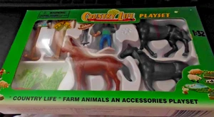 COUNTRY LIFE PLAYSET 1;32 FARM ANIMALS & ACCESSORIES SET BRAND NEW BOXED - Picture 1 of 4