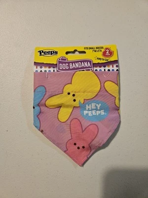 PEQUEÑO Peeps Bandana Perro Conejitos Pascua Púrpura Verde Amarillo Rosa Nuevo. Foto 1 de 4