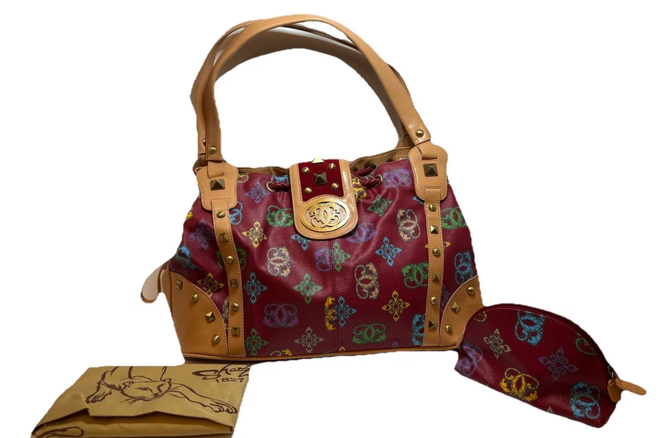 SHARIF 1827 XL Pebble Leather Tote Satchel * RARE * Geometric Art Designer Bag!! - Image 1 of 4