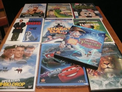 Disney Movies - 10 DVDs - Old Yeller, Pete's Dragon, The Shaggy Dog, Flubber, Op - Image 1 of 4