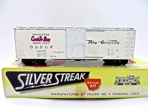 HO Silver Streak S215-345 Pro Built 40' D&RGW Wood "Cookie Box" BoxCar LowShip - Picture 1 of 6