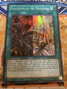 Yugioh Panteísmo de los Monarcas SR01-EN023 1ª Edición Casi Nuevo - Imagen 1 de 1