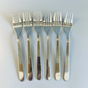 6 Ikea FORNUFT Stainless Flatware DINNER Forks Fork Lot Set of 6 - Picture 1 of 4