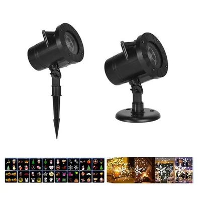 4W Laser Projector Lights Christmas Projector 16 Patters Laser Light For Garden - Image 1 of 4