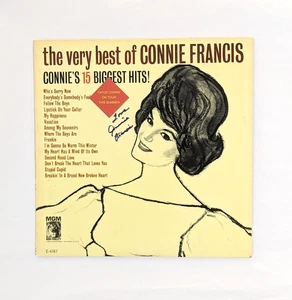 CONNIE FRANCIS signed Schallplatte LP POPSÄNGERIN SCHAUSPIELERIN handsigniert COA - Bild 1 von 10
