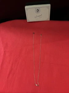 14k gold add a pearl necklace For Infant With Original Box Vintage One Pearl EUC - Picture 1 of 8
