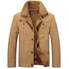 Winter Jackets Thick Fleece Men's Coats Cotton Fur Collar Mens Tactical Parka 