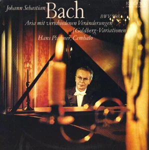 HANS PISCHNER Harpsichord BACH Goldberg Variations ETERNA 826052 LP Black/Silver - Picture 1 of 3