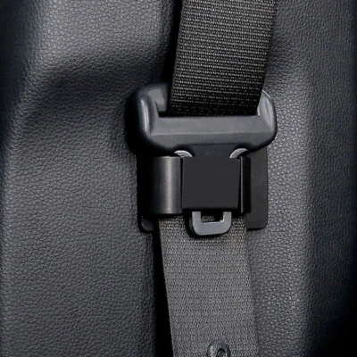 Black Car Interior Seat Belt Holder Stabilizer Limiter Clip ABS Auto Accessories - Image 1 of 4