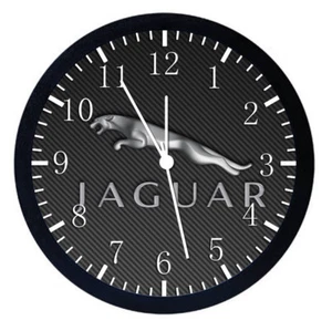 Jaguar Black Frame Wall Clock Nice For Decor or Gifts W453 - Picture 1 of 1