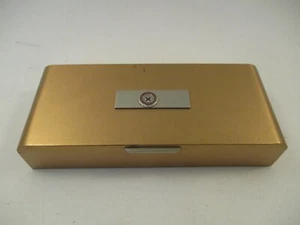 Vintage 1961 Harvard Business School Brass Wood Lined Cigarette Case Trinket Box - Picture 1 of 9