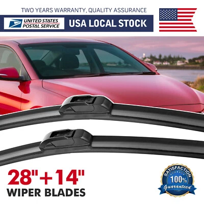 Limpiaparabrisas delantero 28"+14" para Hyundai Elantra GT 2013-2020 todas las estaciones Foto 1 de 4