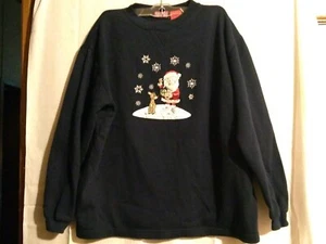 Size S Rudolph ladies blue long sleeve sweatshirt - Picture 1 of 6