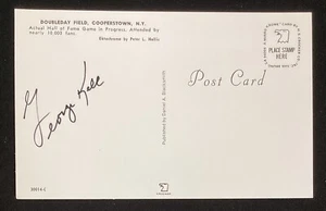 George Kell Signed 3x5 Postcard Cooperstown Double Day Field Baseball Auto TPG - Picture 1 of 2